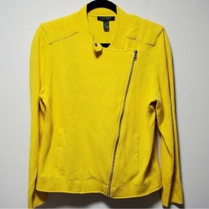 Lauren Ralph Lauren Yellow Sweater with Zipper